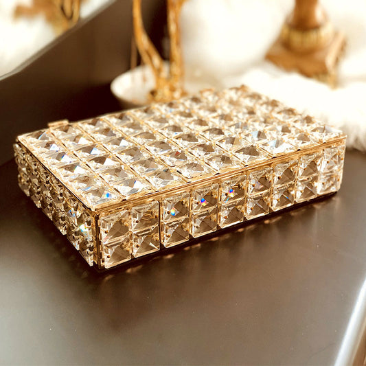 The Glam: This crystal and acrylic hinged box will bring a bit of sparkle to your life. Holds 10 tampons.